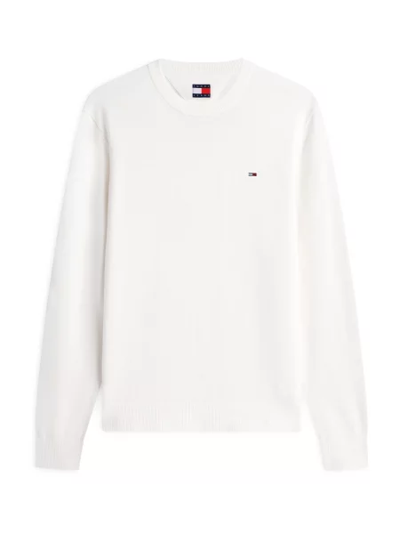 Tommy Jeans Sveter ESS biela béžová