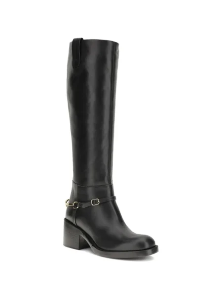 Botine Chloé din piele negru