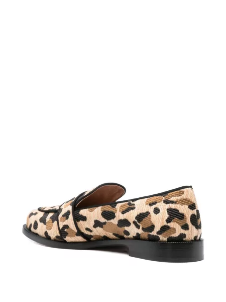 Pantofi loafer Aquazzura cu imagine cu model leopard