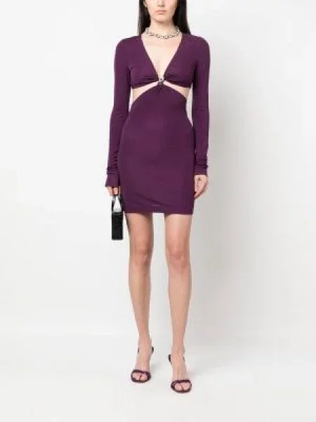Suknele Dsquared2 v formos iškirpte violetinė
