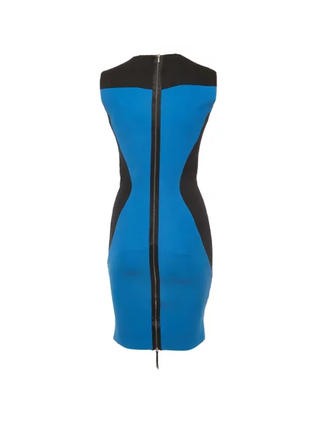 Rochie midi Victoria Beckham fără mâneci albastru