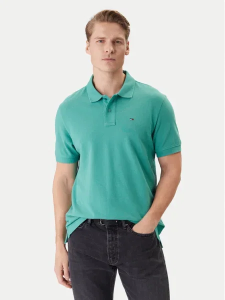 Tommy Jeans Tricou polo verde