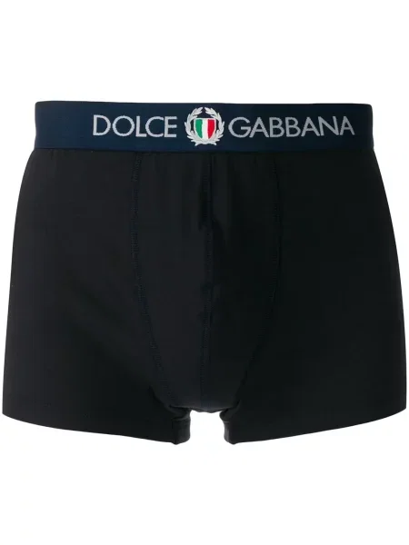 Boxeri Dolce & Gabbana cu broderie albastru