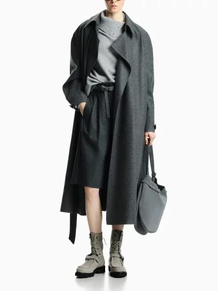 Пальто Emporio Armani сірий