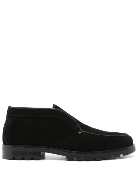 Botine Santoni din piele de căprioară negru