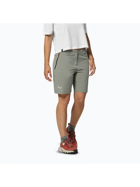 Pantaloni scurți de trekking pentru femei Salewa Puez Talvena DST faded green verde