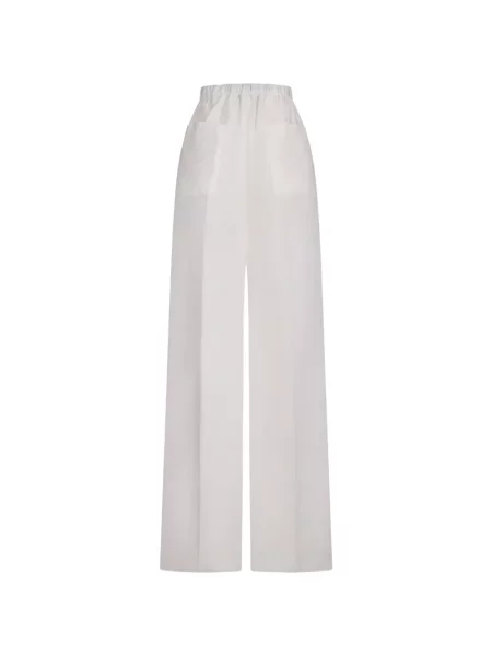 Pantaloni Fendi de in alb