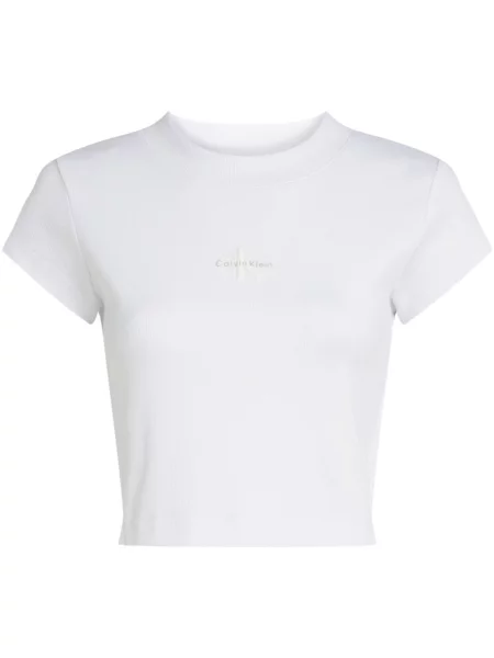 Tričko Calvin Klein Jeans bílé