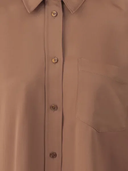 Cămașă By Malene Birger din satin maro