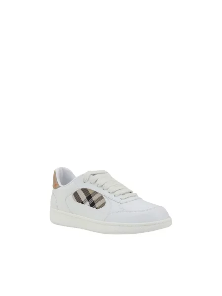 Sneakersy Burberry skórzane białe