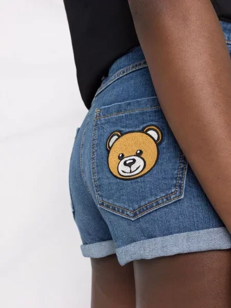 Αρκουδάκι τζιν σορτς Moschino μπλε