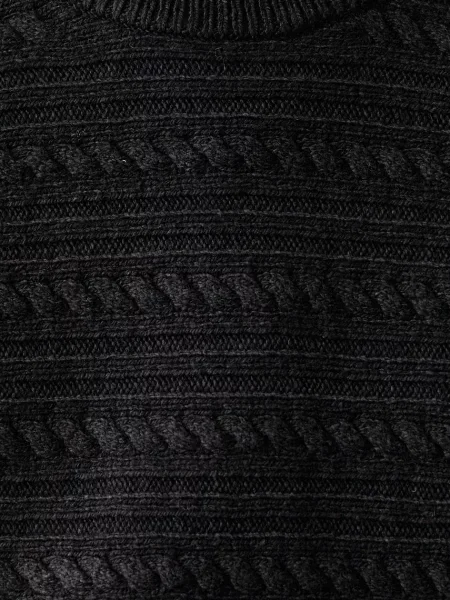 Calvin Klein pulóver férfi gyapjú hozzáadásával fekete
