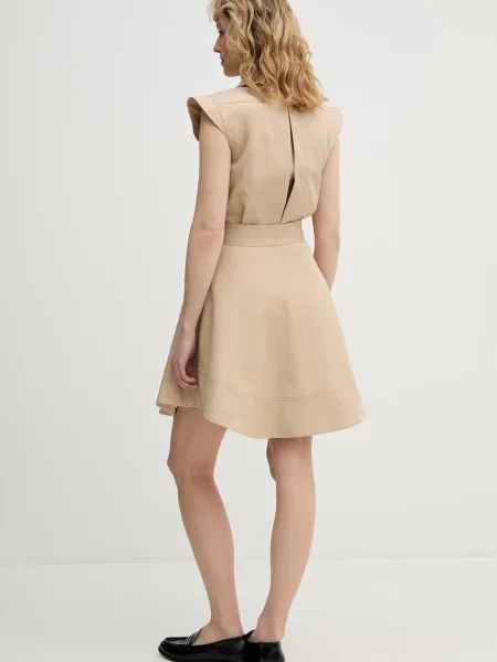 Karl Lagerfeld rochie evazată bej
