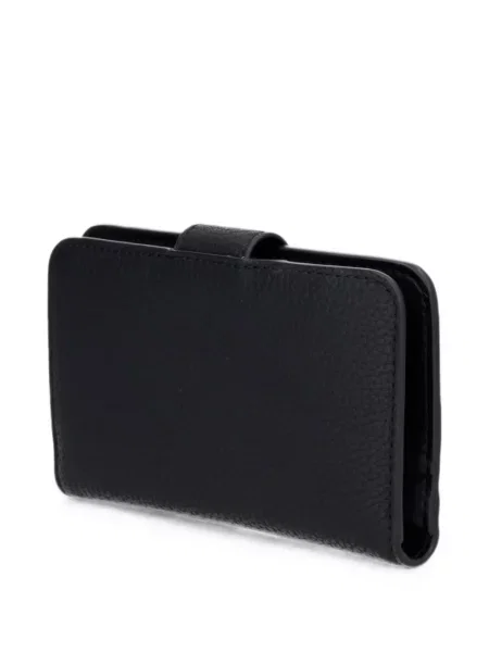 Portofel Michael Michael Kors din piele cu autograf negru