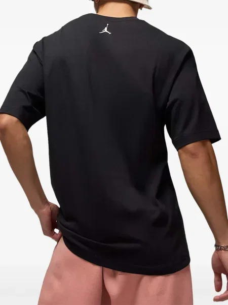 Tricou Nike din piele cu broderie negru