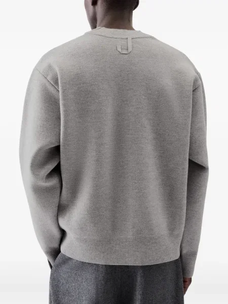 Cardigan Jacquemus cu decolteu în V gri