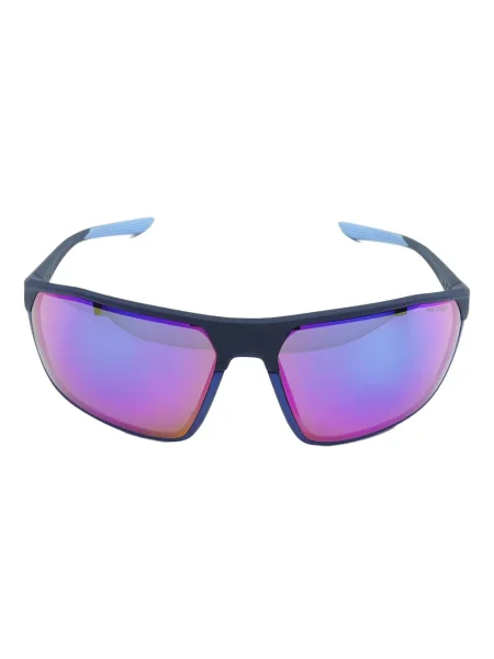 Ochelari de soare Nike cu cordon din jerseu cu imprimeu abstract gri