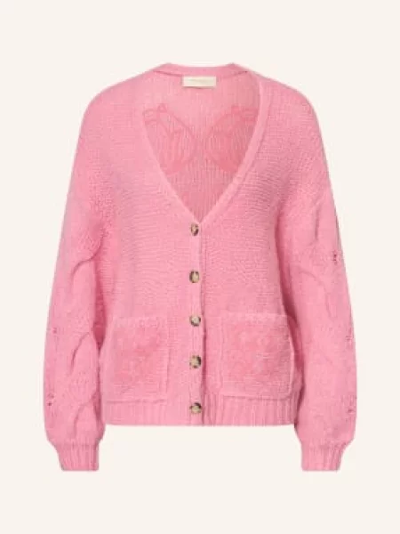 Another Cotton Lab Kardigan pink różowy