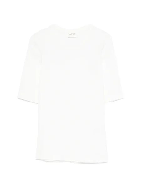 Tricou Closed scurt alb