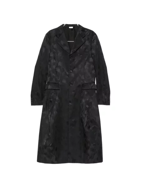 Palton Comme Des Garcons Homme Plus din jacard cu model camuflaj negru