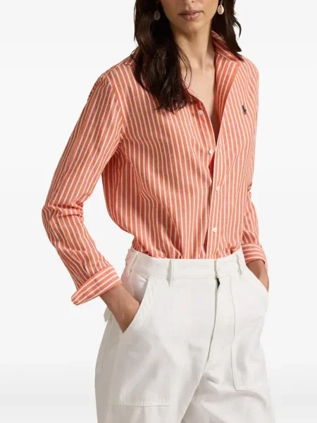 Dugo rebrasti s ovratnikom polo majica Polo Ralph Lauren plava