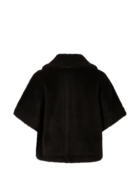 Gulerat scurt palton Max Mara negru