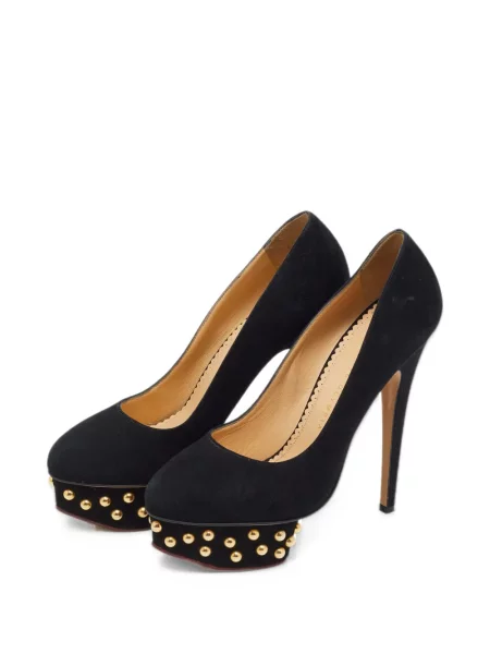Platform talpú szegecses körömcipő Charlotte Olympia fekete