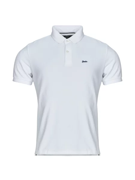 Klasična mini polo majica Superdry s kratkimi rokavi bela