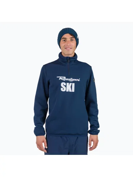 Мъжки суитшърт Rossignol Signature Ski Hz Fleece dark navy синьо