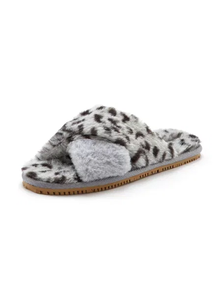 LASCANA Papuci de casă gri negru