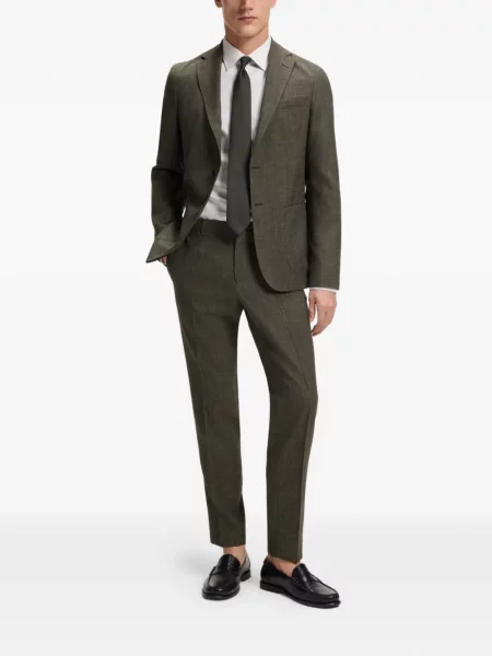 Cu centură pantaloni Boss verde