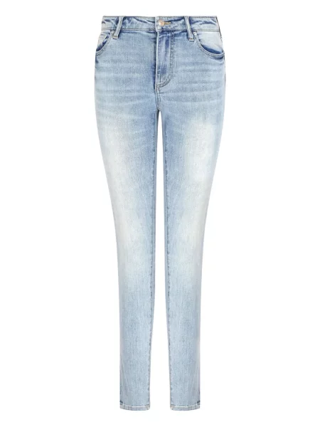 Skinny jeansy skinny Armani Exchange niebieskie