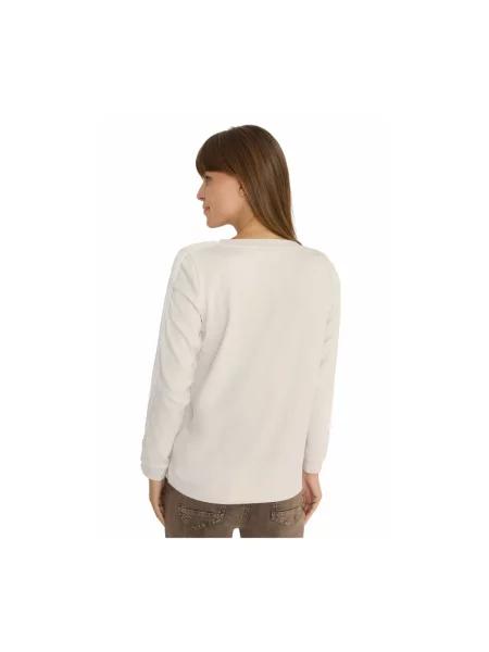 Bluza Cecil z długim rękawem beżowa