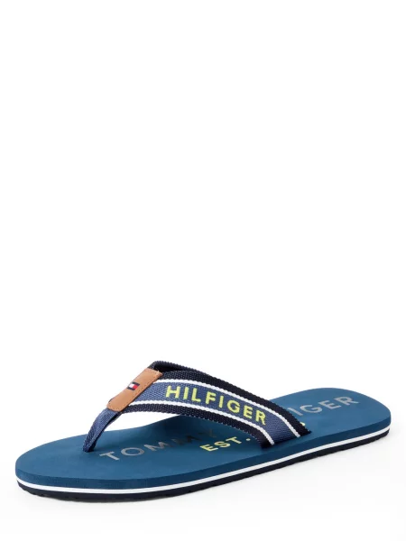 Tommy Hilfiger sandały plażowe Mężczyźni Syntetyczny wzorzysty 41 niebieski