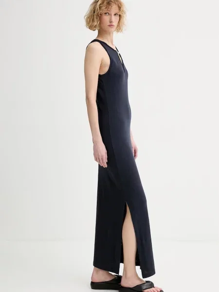 Zadig&Voltaire rochie cu amestec de in negru