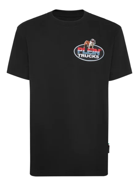 Tricou Philipp Plein cu imagine negru