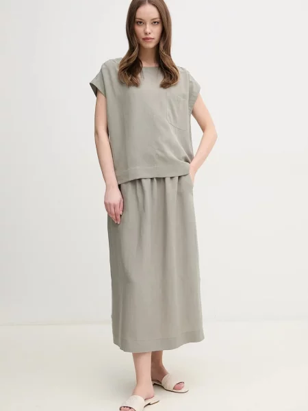 Блузка Mos Mosh однотонна зелений