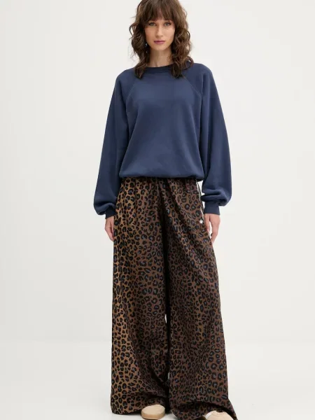 Pulover Abercrombie & Fitch mornarsko modra