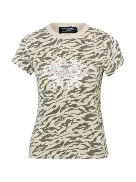 Juicy Couture Tricou / verde închis bej