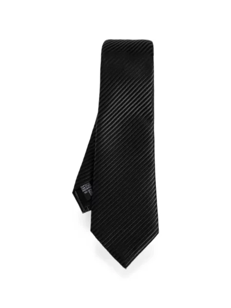 Cravată Giorgio Armani cu dungi negru