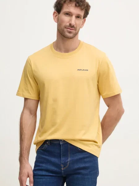 Tričko Pepe Jeans DAMIAN TEE žlutá