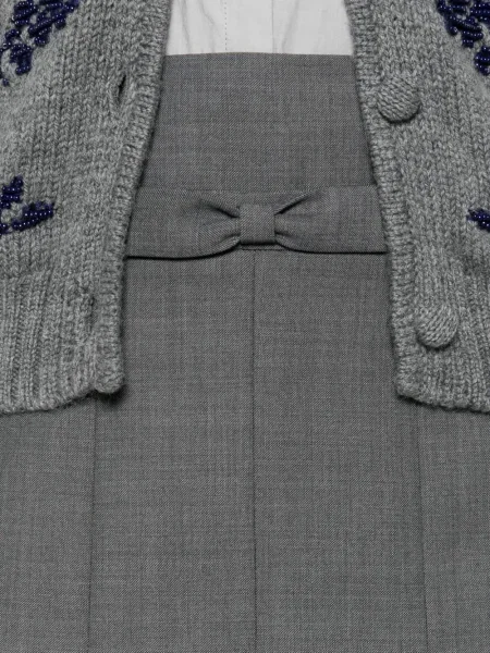 Плисирана плисирана пола Shushu/tong сиво