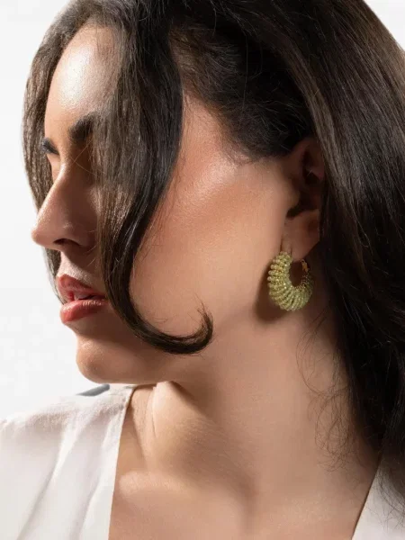 Cercei Gas Bijoux verde