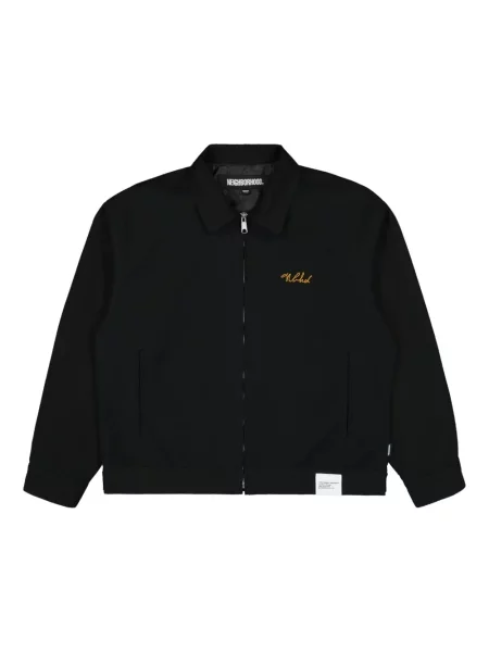 Geacă Neighborhood cu broderie negru