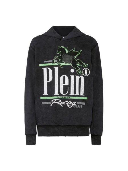 Bluza z kapturem Philipp Plein z kapturem czarna