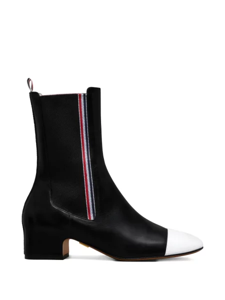 Șapcă Thom Browne cu dungi negru