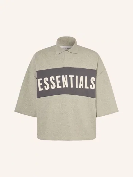 Essentials Fear Of God Polokošile S Límečkem A Rukávy šedá / tmavě šedá bílá