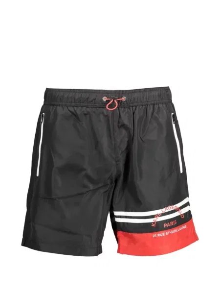 Slip de baie Karl Lagerfeld cu cordon negru
