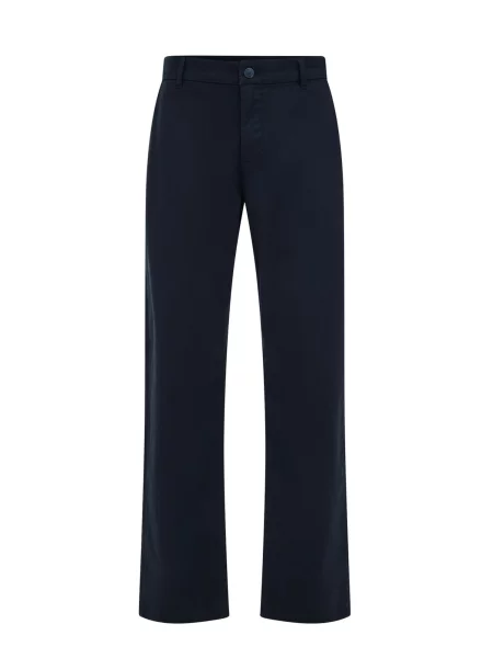 WE Fashion Chino hlače temno modra