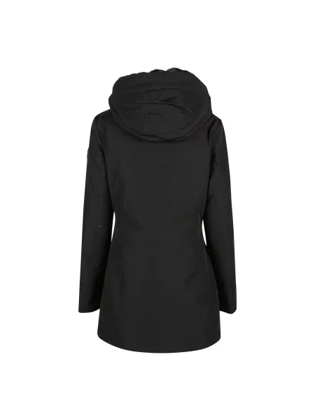 Parka Woolrich ze sztucznego futra czarna